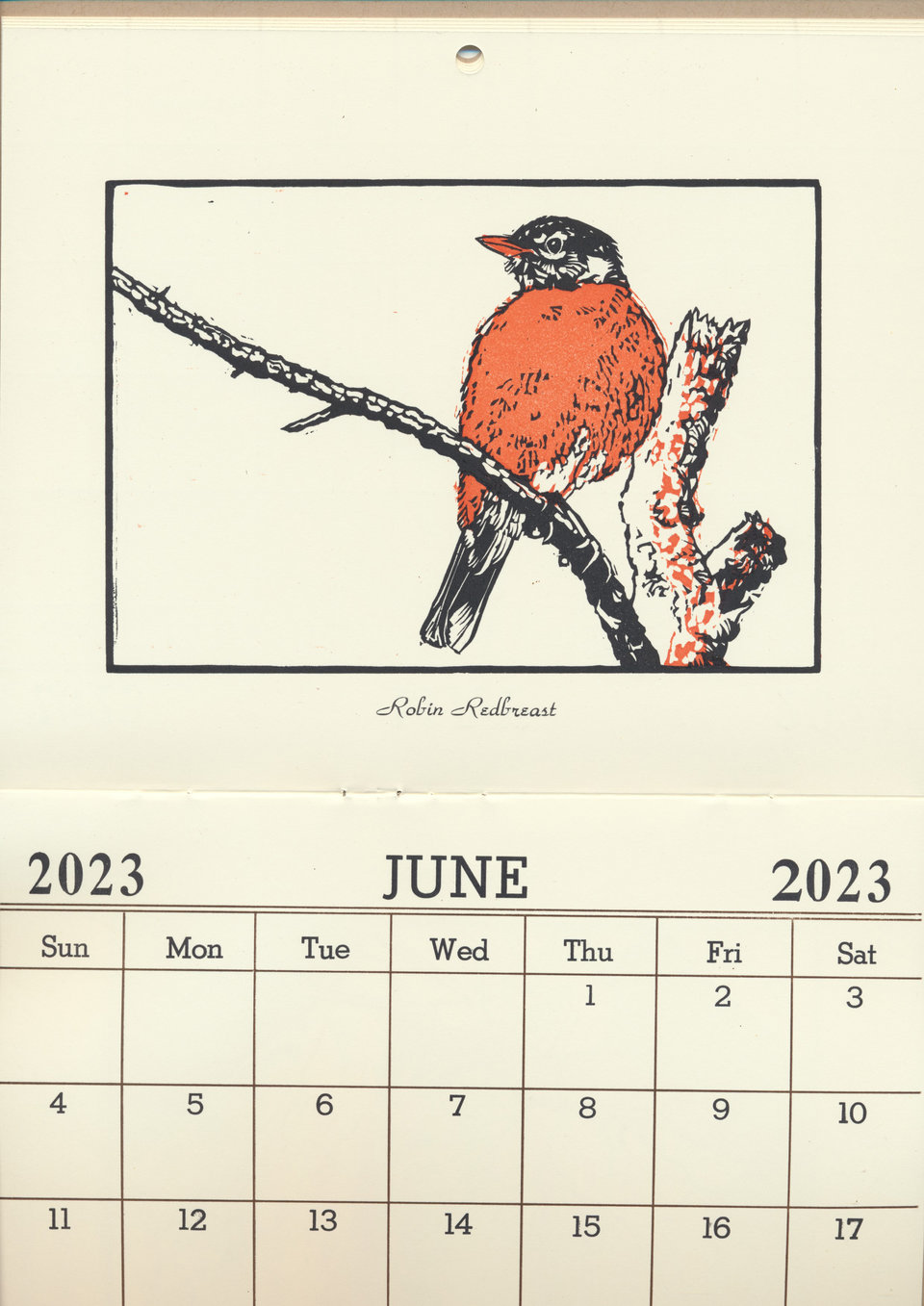 Calendar, 2023